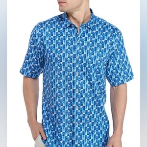 Tommy Bahama Piccolo Palms Button Down Shirt Size XXL